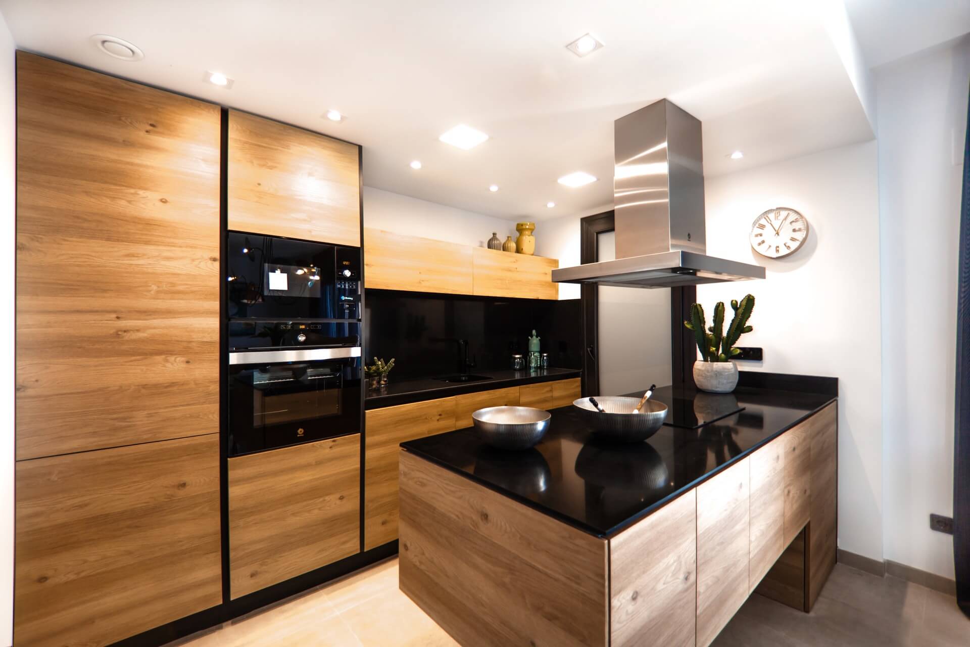 brown kitchen interior